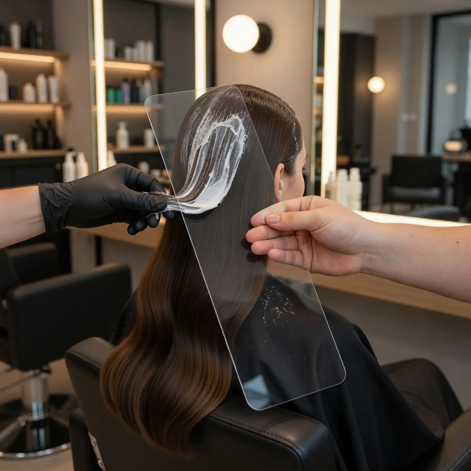 

Доска для мелирования волос, прозрачная, для окрашивания фольгой, с нескользящей поверхностью, для салонов и домашнего использования, инструмент для самостоятельного окрашивания и укладки