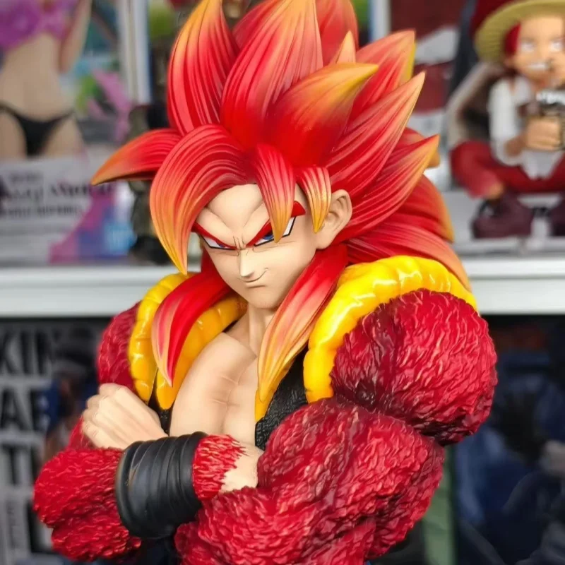 【En Stock】 33 cm Dragon Ball Ssj4 Gogeta Figure Super Saiyan 4 Gogeta Pvc figurines Jg Statue Collection modèle jouets cadeaux