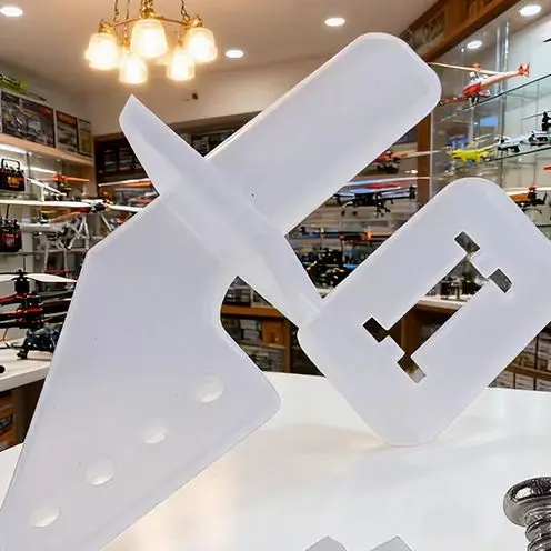 

10 Sets Medium Lock On Nylon Control Horn And Clevis 21mm Set Rudder Servo Ailerons Elevators For RC Fixed Wing Airplane