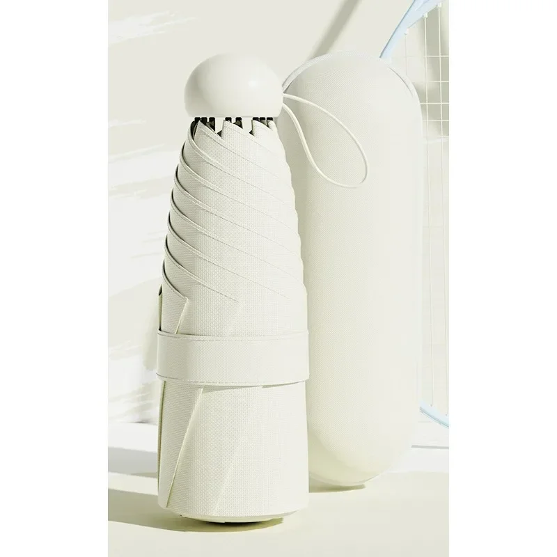 

Customizable Portable Capsule Umbrella Sunshade for Men and Women Dual Use for Sunny and Rainy Days with UV Protection