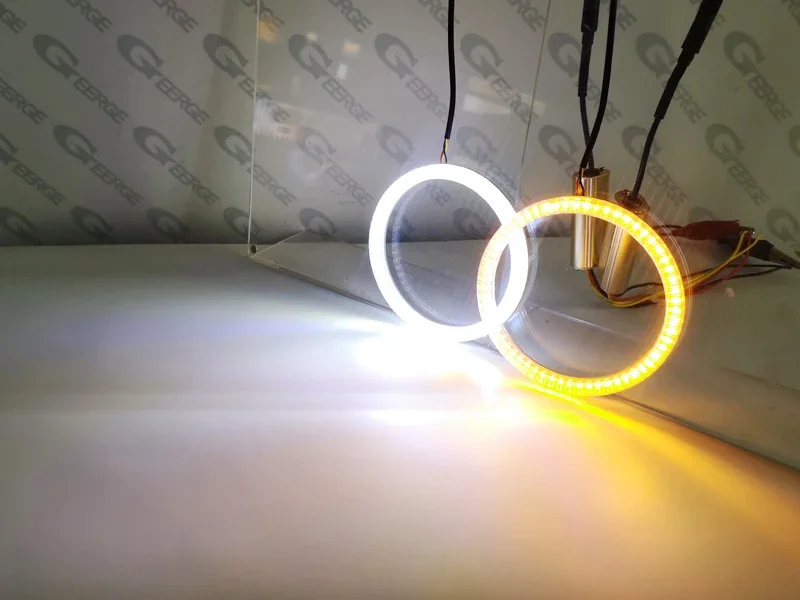 لمرسيدس بنز R الفئة W251 R320 R350 R500 R63 الترا برايت المفتاح DRL بدوره إشارة LED عيون الملاك عدة خواتم هالة