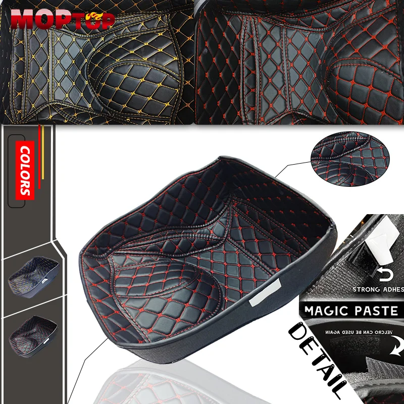 

Motorcycle Rear Storage Box Trunk Cargo Liner Protector Leather Seat Bucket Pad For YAMAHA T-MAX 530 TMAX530 tmax 530 2012-2016