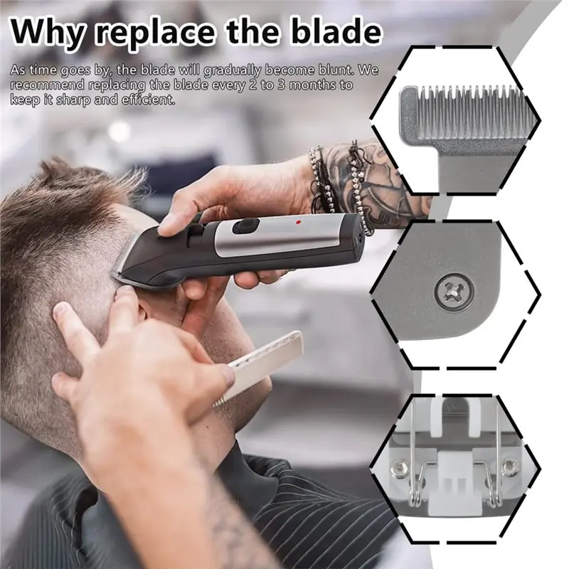 【RABATT】T-Blade For Wahl Trimmers 9864/9864SS/9686/9818A/9854L/9876L/9854 /WSS3L/SS2L Detachable Replacement Blades