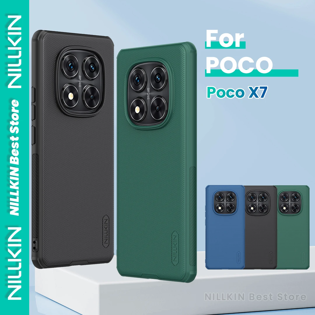 

Nillkin For Xiaomi Poco X7 Phone Case Pc+Tpu Hard Protection Back Cover Frosted Shield Anti-Fingerprint Shockproof Case