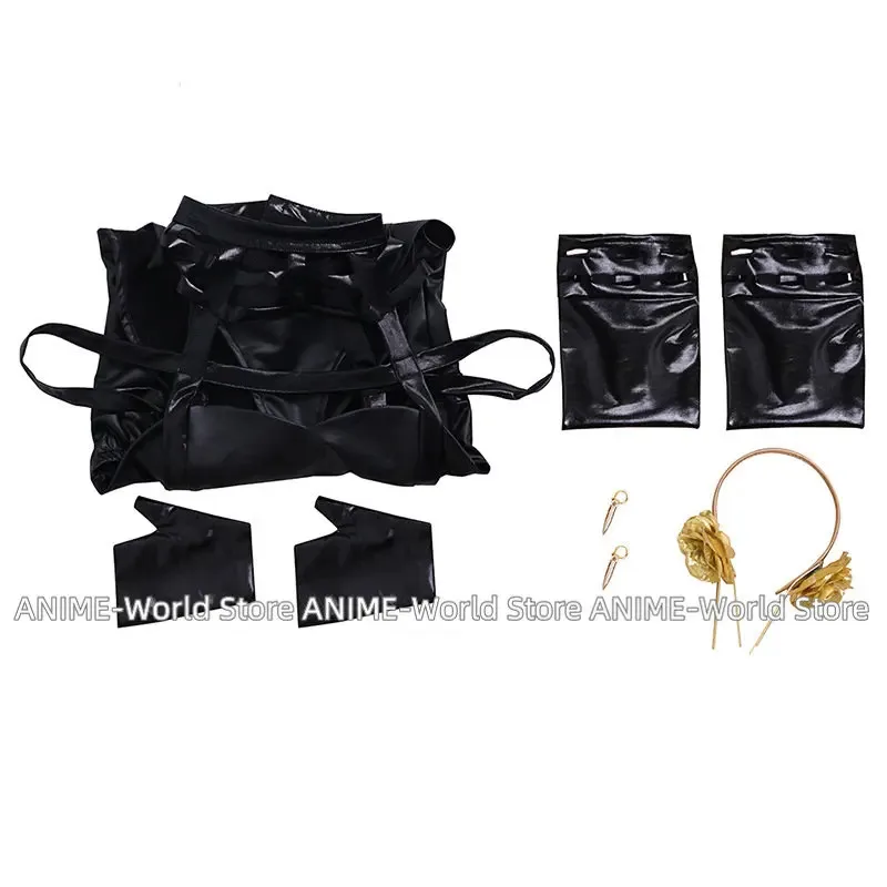 SPYxFAMILY Yor Bunny Girl Anime Cosplay disfraz vestido de cuero Sexy