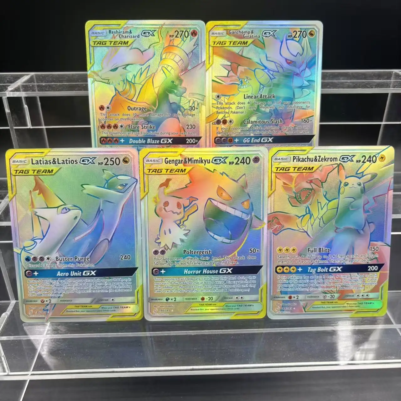 

5 шт./компл. Diy Self Made PTCG английский Gengar Zekrom Giratina Latias флэш-карта классическая игра аниме коллекционная карта подарок