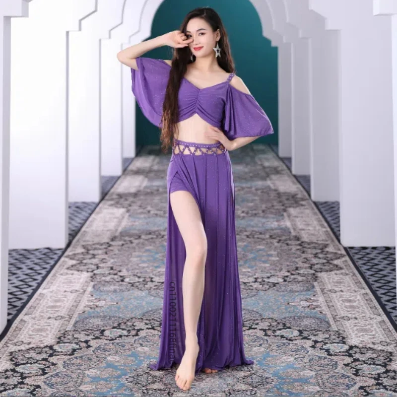 New Tassel Sexy Performance Belly Dance Dance Set with Split Ends for Slimming, Eastern Classical Dance Performance Costume