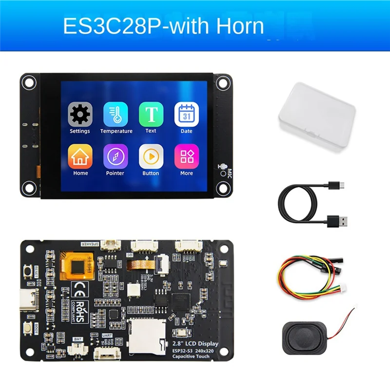 B04C-ESP32-S3 Voice Chat Module AI Development Board For Xiaozhi 2.8Inch LCD Wifi Bluetooth TFT Module