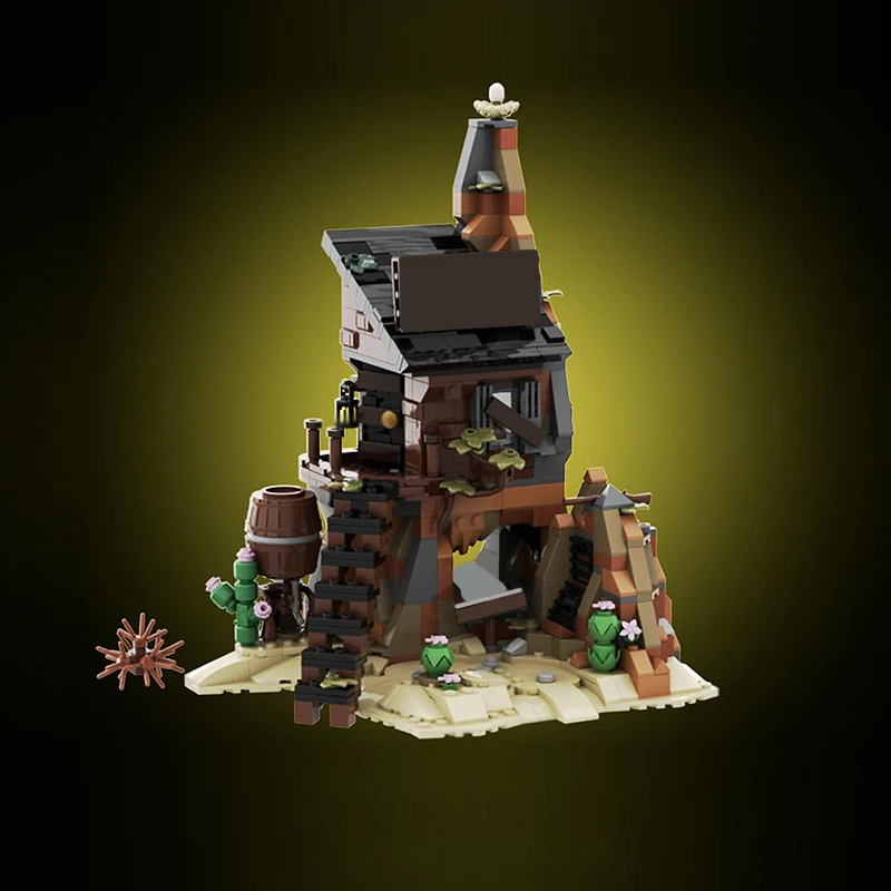 Modelo City Street View, ladrillos de construcción MOC, casa pirata, refugio, tecnología Modular, regalos, vacaciones, montar, juguetes para niños, traje
