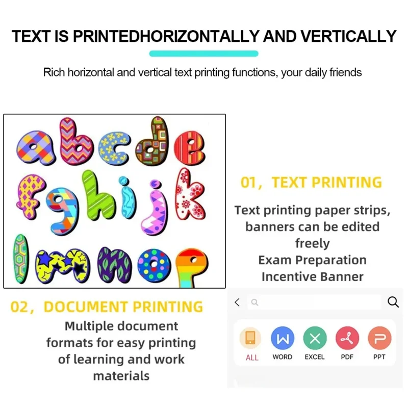 Mini HD Portable thermal printer Bluetooth pocket printer with paper sticker label maker student note inkless printing machine