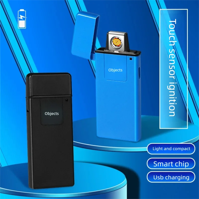 Wholesale tungsten wire protection plastic metal windproof cross-border electronic USB creative charging lighter