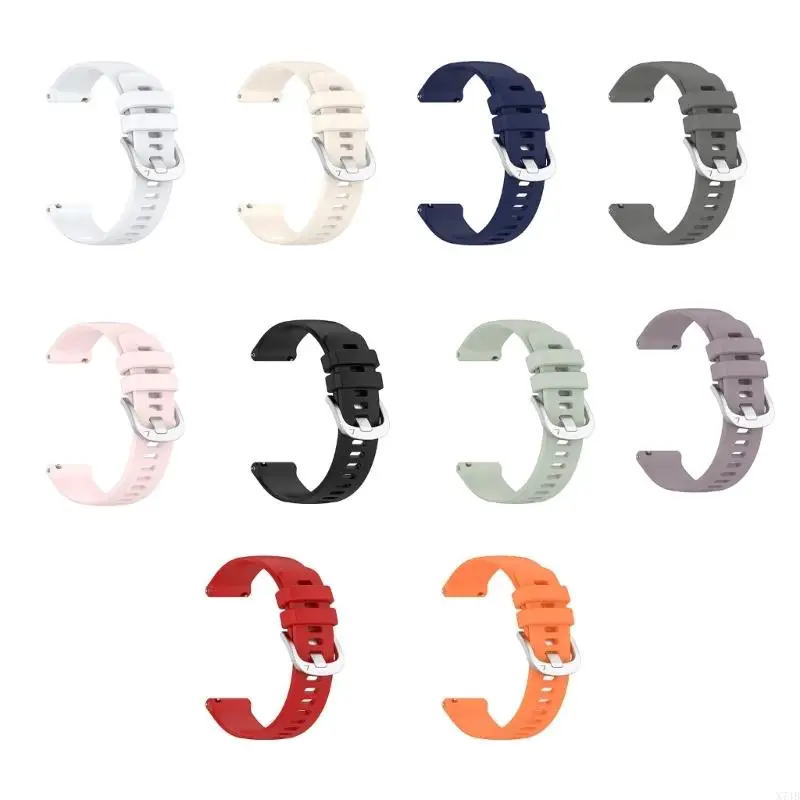 Adjustable Silicone Watchband Sweatproof Closure Quick Release Watch Straps Extended Durability for Smartwatch 5/6