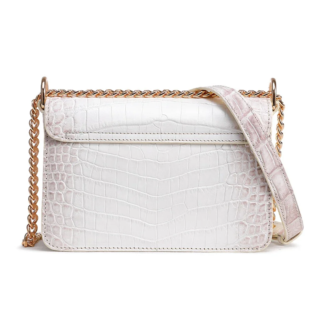 

ouluoer крокодил женская сумка из крокодиловой кожи на одно плечо женская сумка на цепочке женская