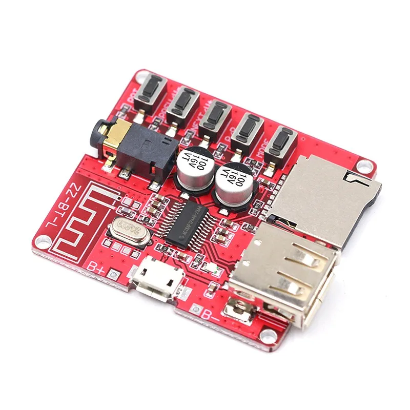 Bluetooth MP3 decoding module audio receiver board lossless car speaker amplifier modification Bluetooth 4.1 circuit DIY