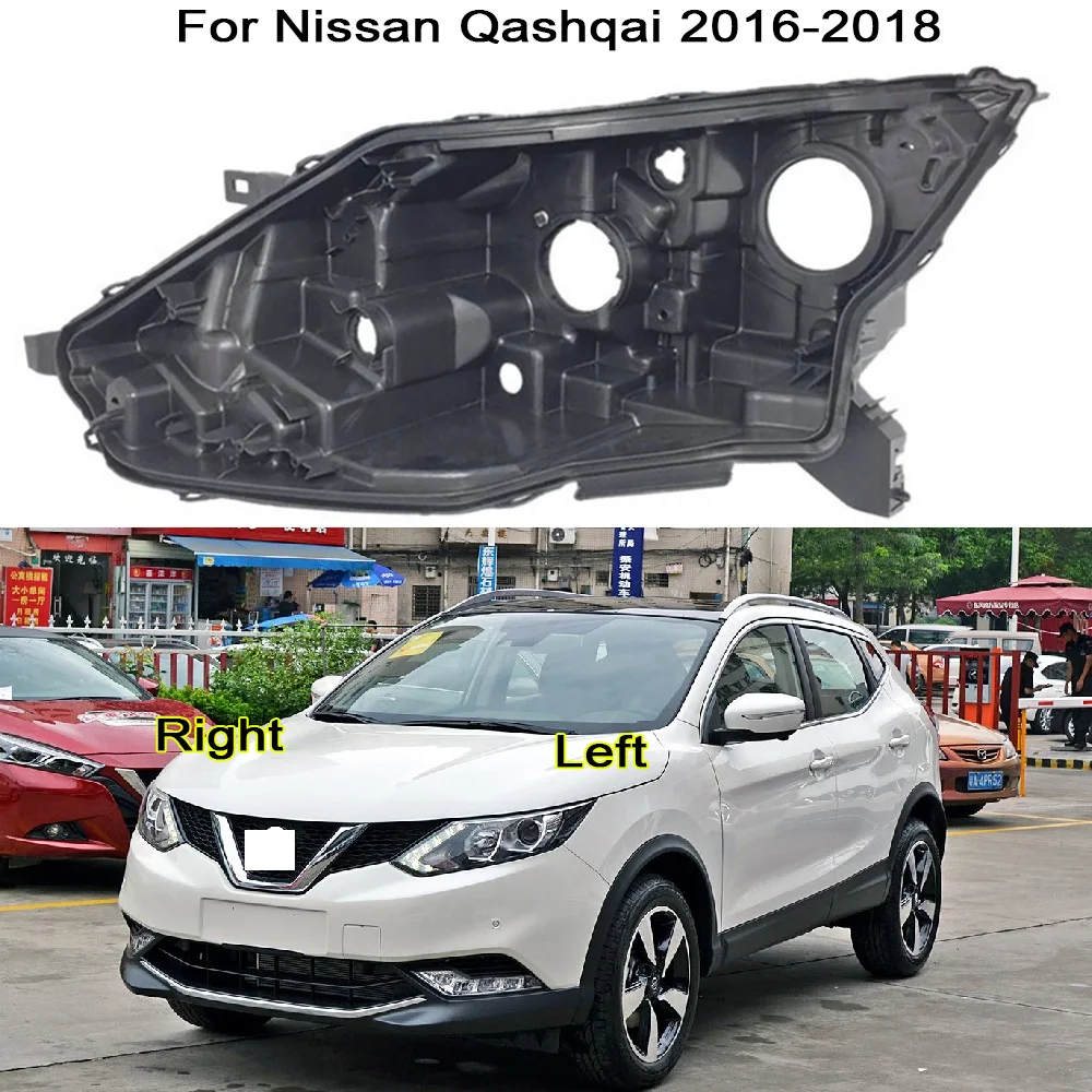 

For Nissan Qashqai Halogen 2016-2018 Motor Vehicle Front Headlight Cover Base Lampstand Substitute For Originally Bottom Shell