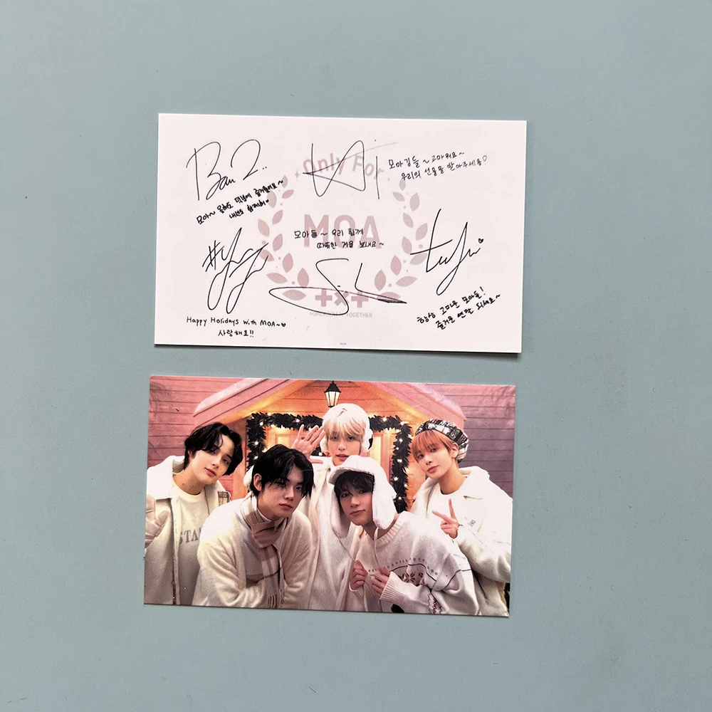 KPOP Soobin TaeHyun YeonJun Selfie Paper Card Double-sided LOMO Cards BeomGyu HUENINGKAI Photocard Postcard Fans Collection G99