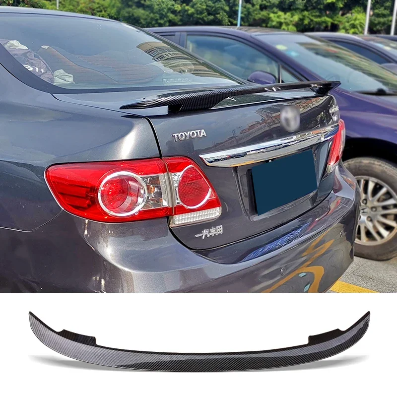 Spoiler for Toyota Corolla 2006-2018 Carbon Surface Auto Rear Trunk Wing MT Style Refit Accessories