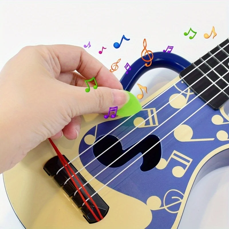 Children'S Mini Ukulele Guitar Toy Instrument 4 Strings Children'S Education Toy Music Learning Game For Boys And Girls