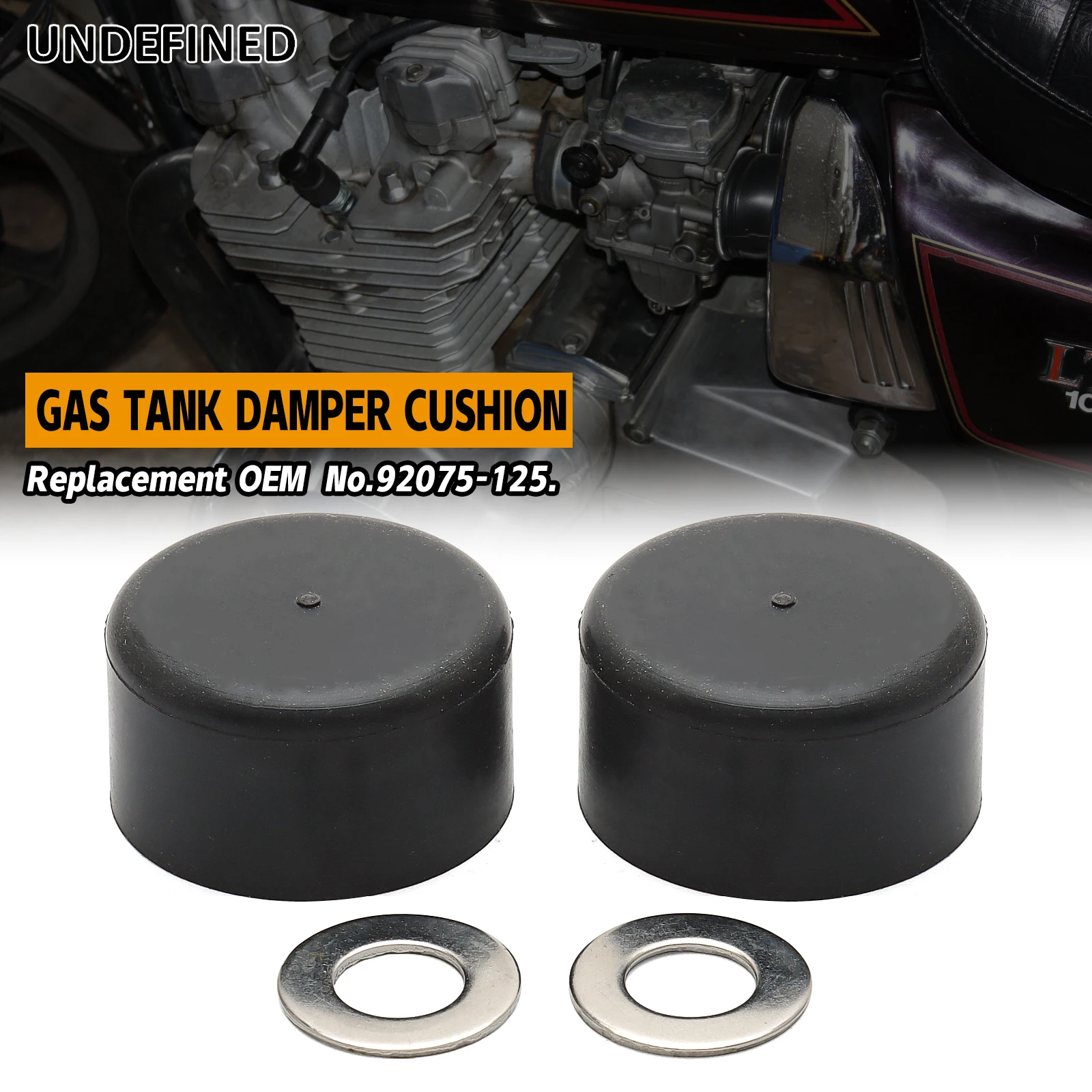 Rubber Fuel Tank Buffer Pad for Kawasaki AR ER EX KL KLE KZ VN W800 ZG ZN ZX 1973-2023 OEM 92075-125