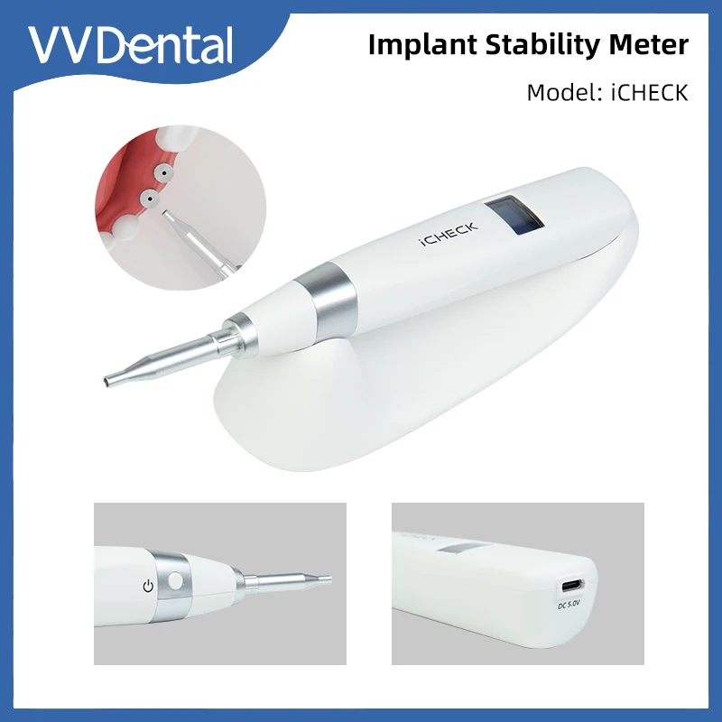 VV Dental Implant Monitor Osseointegration Stability Meter Frequency Meter Test Unit Dentist Odontologia Oral Measuring Tools