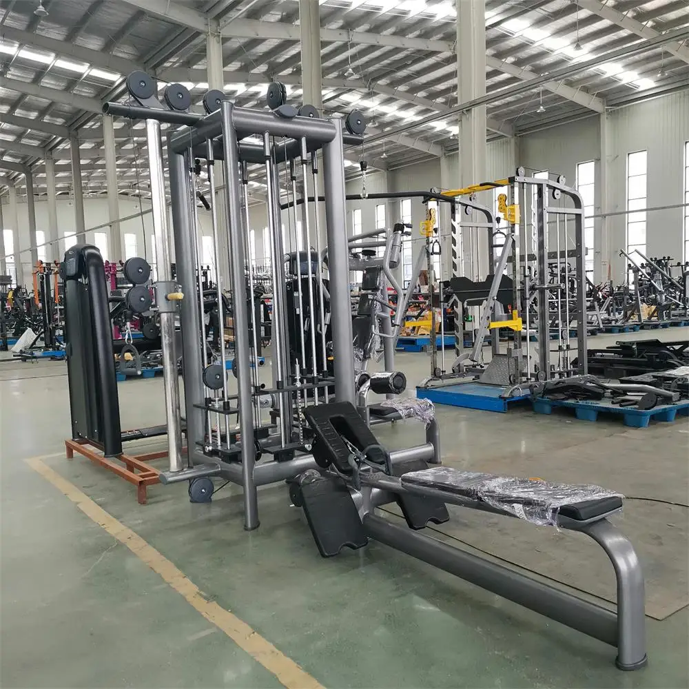 Factory Strength Training Machine Gyms Multi Function Station 8 Station Gym Equipment