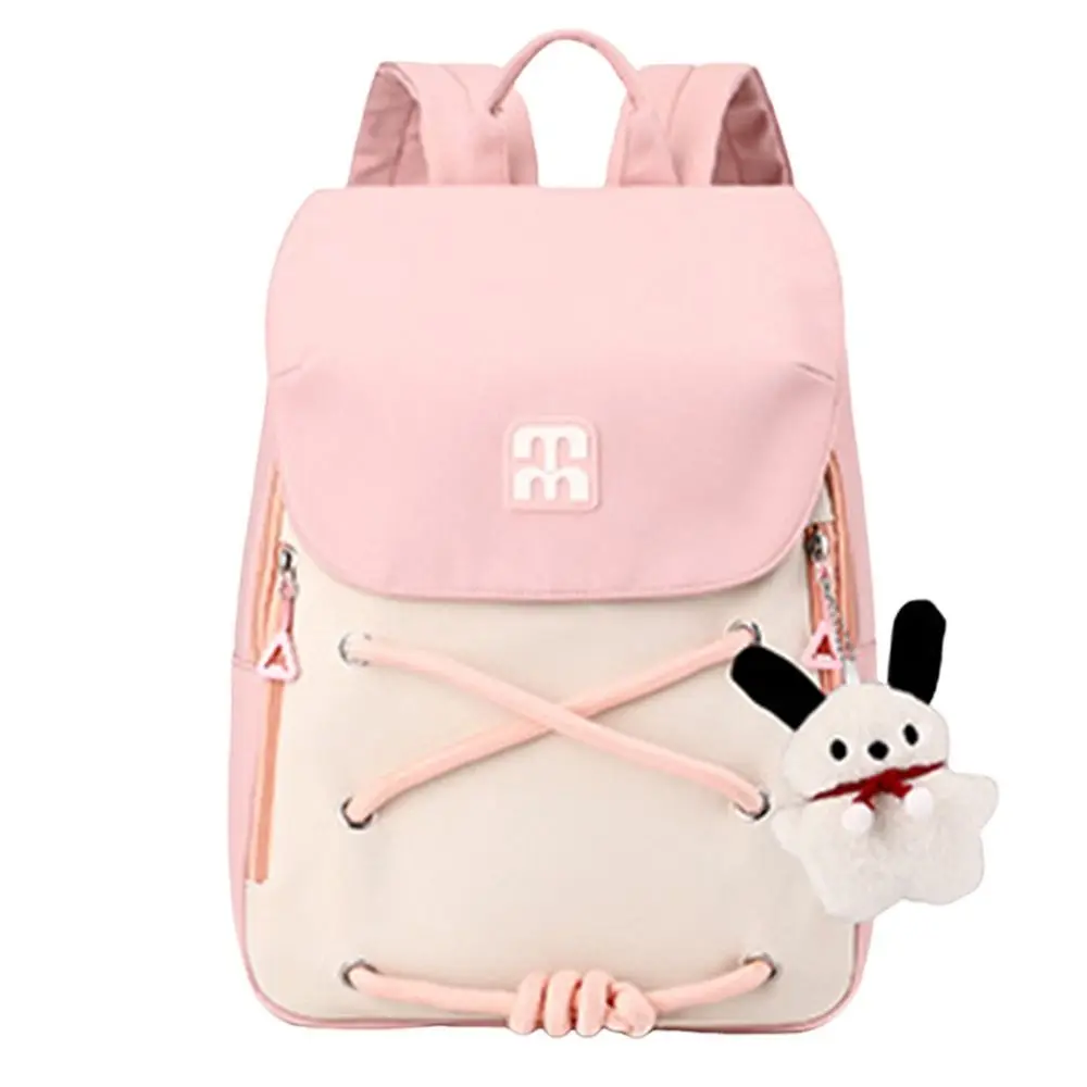 حقيبة ظهر عصرية ذات سعة كبيرة ملونة كورية متعددة الوظائف حقيبة كتب كاجوال قابلة للتنفس حقيبة ظهر مدرسية للطلاب