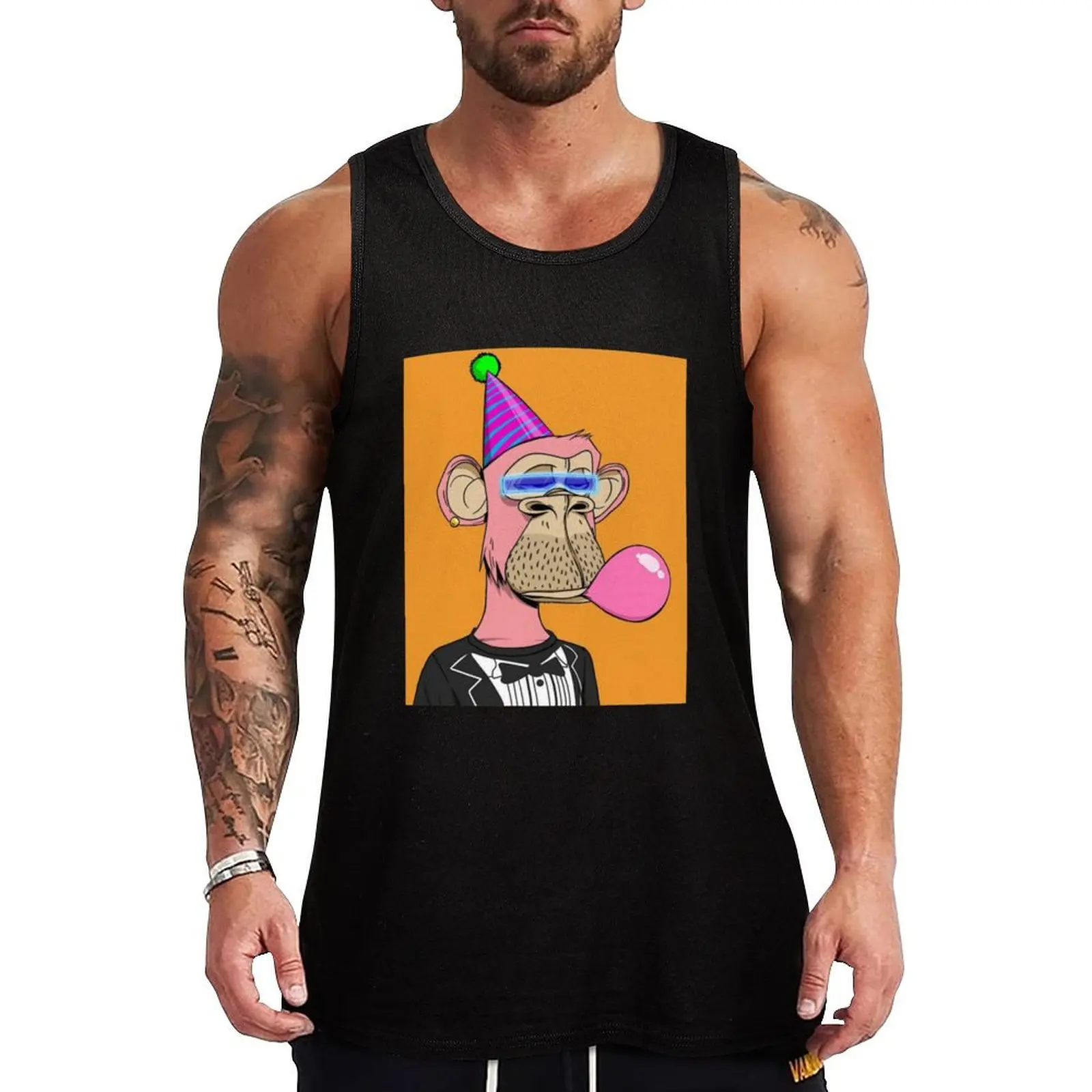 

Nft ape Tank Top Simple Tank Top Basic Regular Fit Casual Undershirt