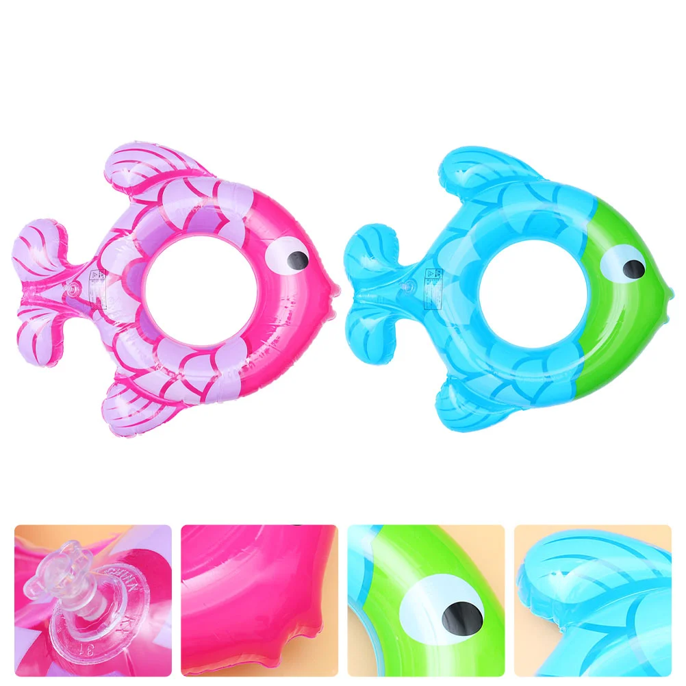 2pcs Tropical Fish Shape Swimming Rings Summer Floating Rings Children Rings Children Swimming Ring Swim Ring