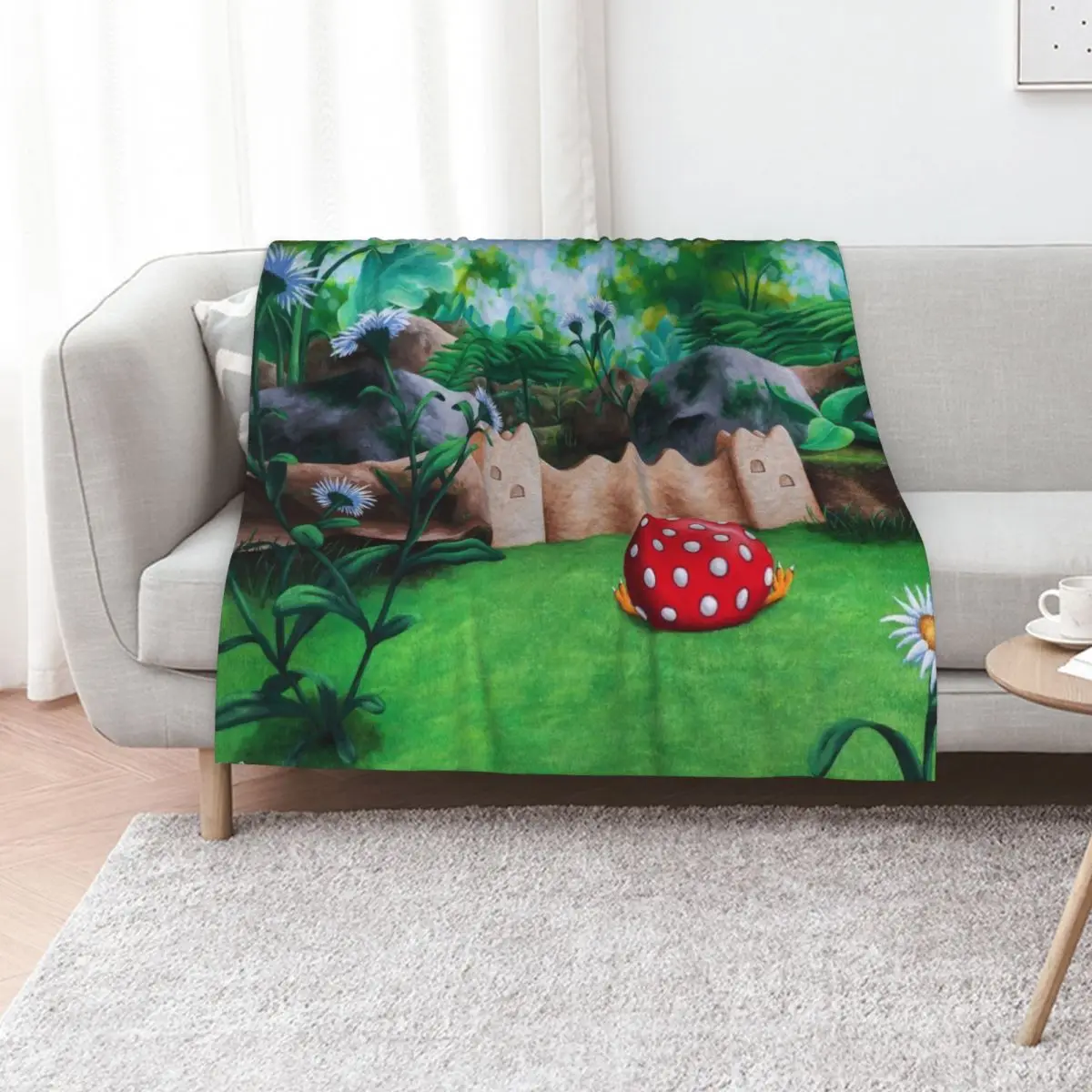 Garden of Hope Throw Blanket Sleeping Bag Soft Plush Plaid Stuffeds Flannel Soft Plaid Custom Blankets