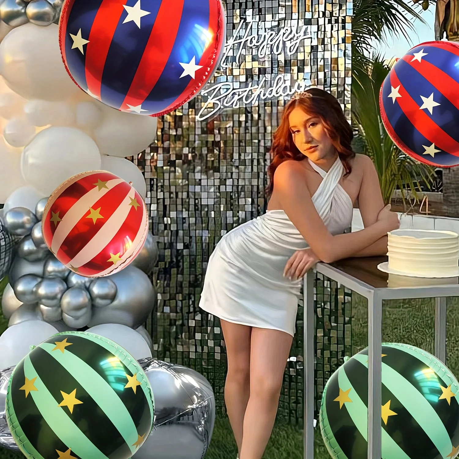 3/6 قطعة 22 بوصة مخطط ستار احباط بالونات ديكور المنزل KTV مول مدرسة الزفاف عيد الميلاد بالونات للزينة هدايا ذاتية الصنع #2