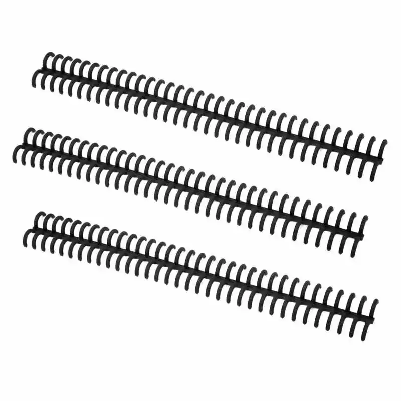 10PCS 34 Hole Binding Spine Plastic Split Loose Leaf Rings Detachable Binding Loop 12mm Diameter for Office School Home Use