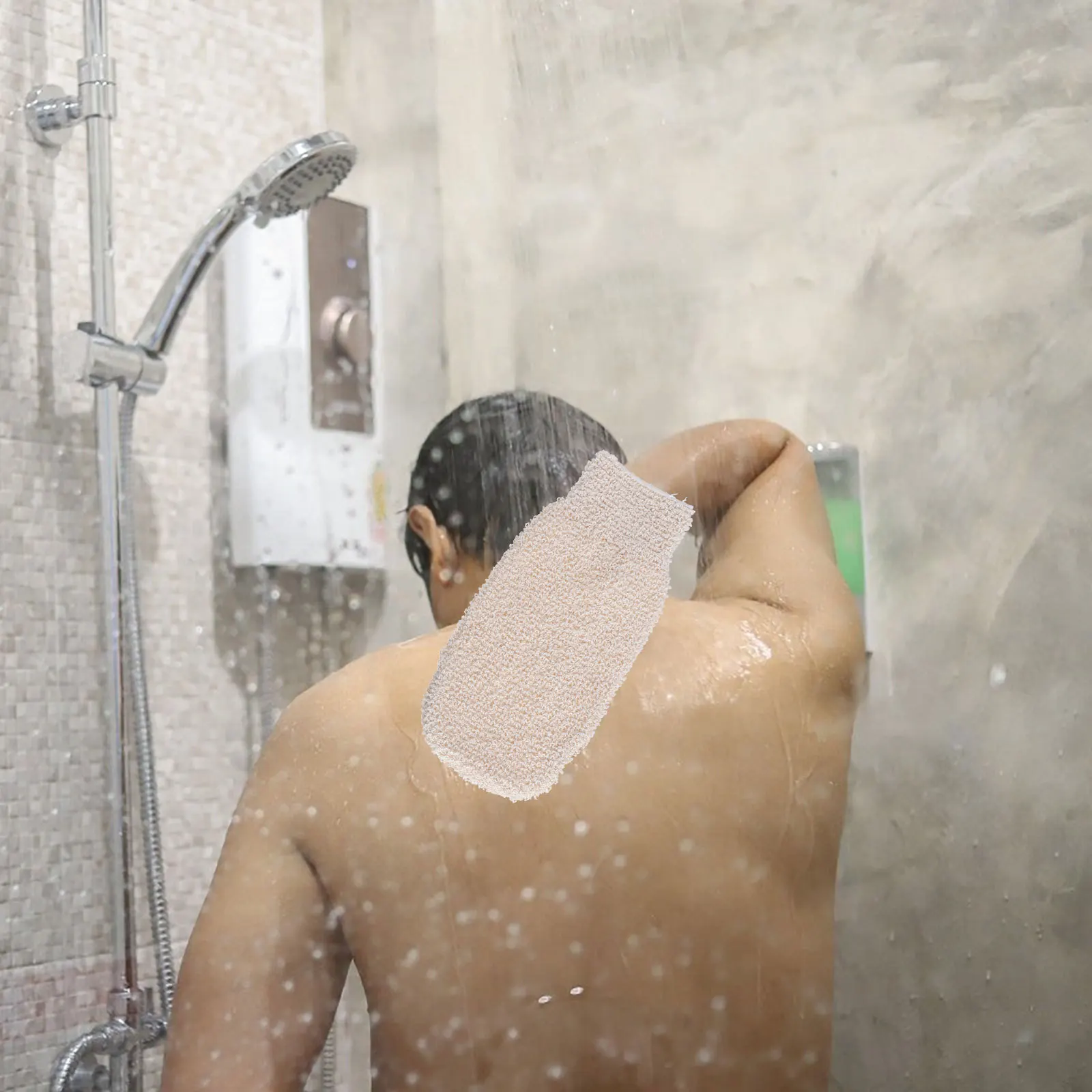 قفازات التقشير حمام قفاز الغسيل لاستحمام الجسم ساونا استخدام إزالة الرؤوس السوداء العميقة العناية بالبشرة تجديد حمام