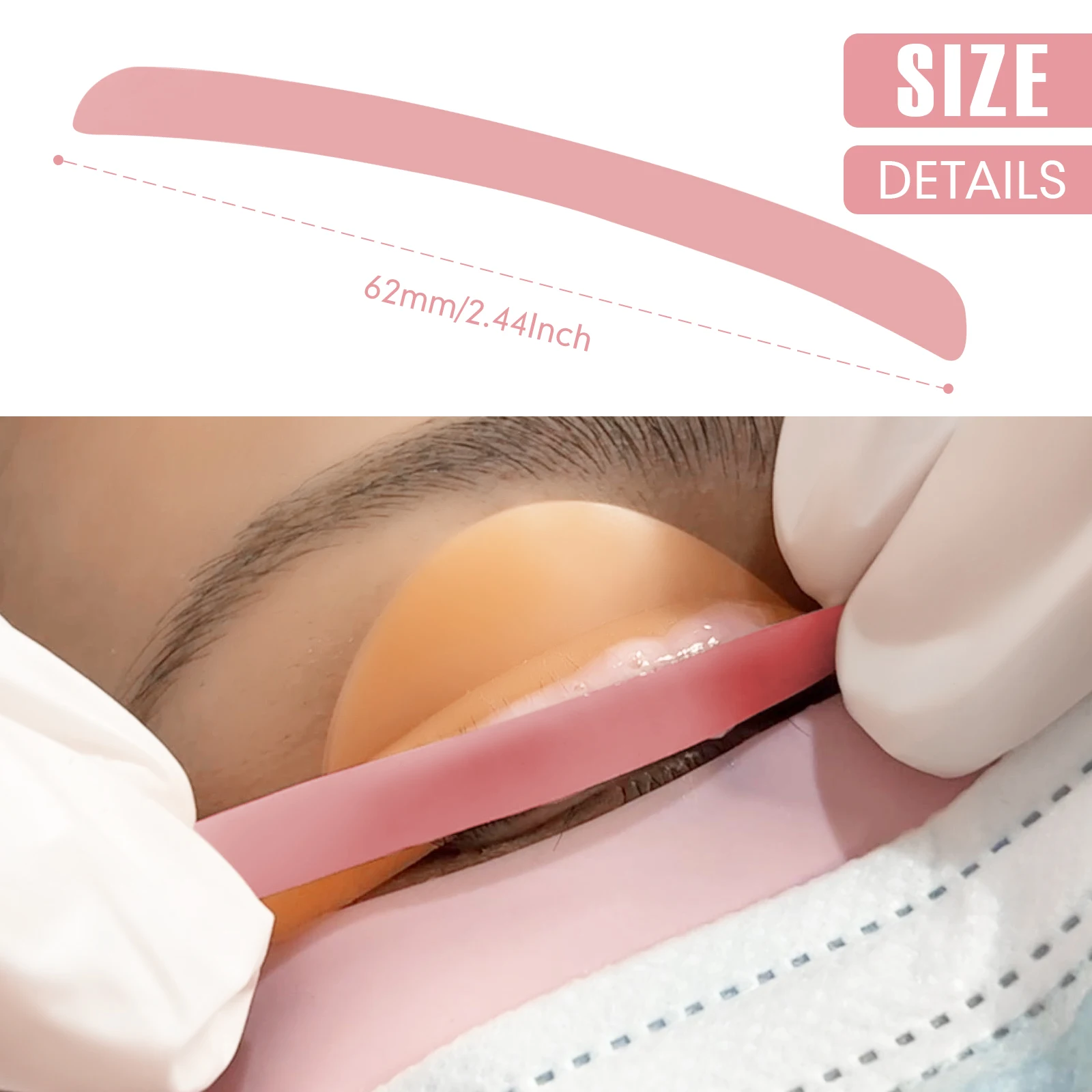 Libeauty 6 pièces cils levage Silicone rayure doux cils ascenseur bigoudis tampons Extension de cils ruban de permanente outils de maquillage féminin