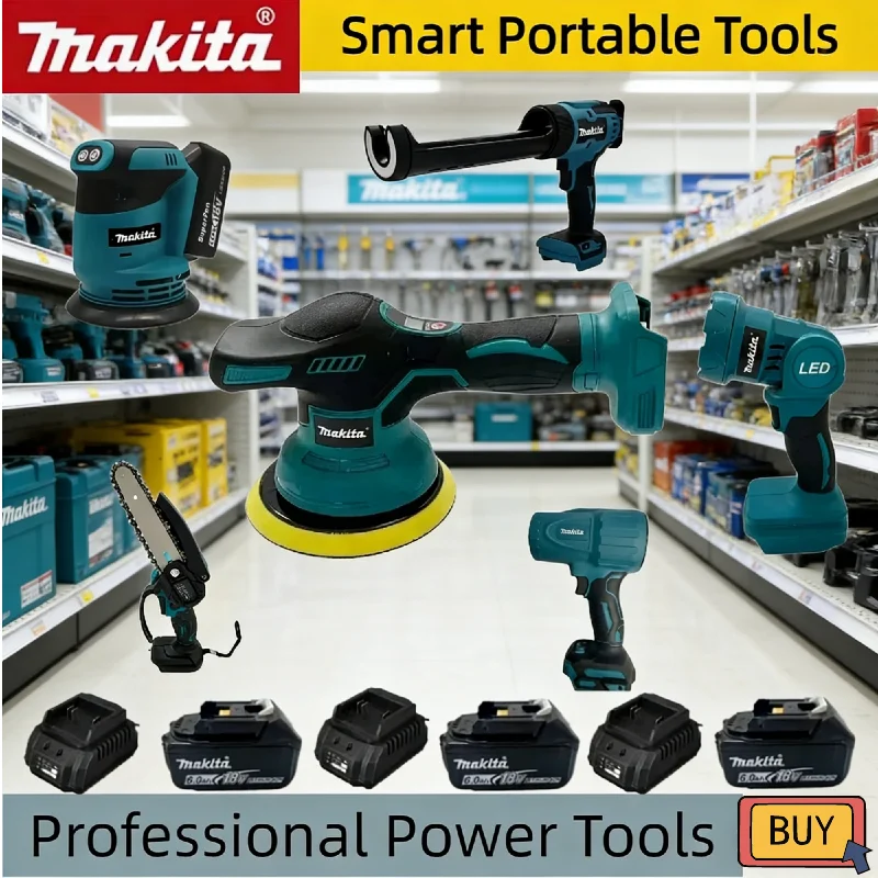 makita-multi‑model-cordless-power-18v-tools-polisher-blower-electric-caulk-gun-work-light-electric-reciprocating-saw