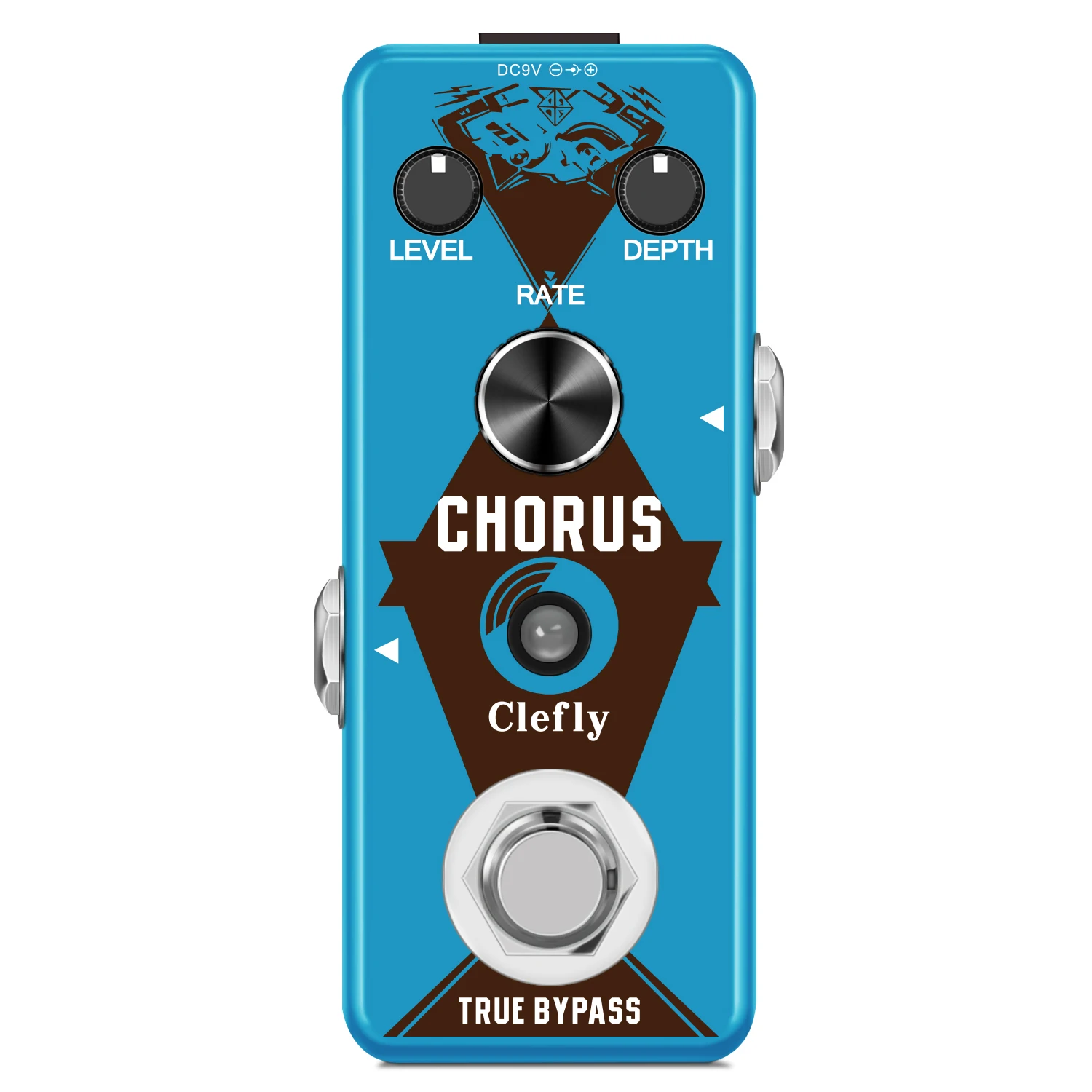 Amuzik-Rowin Clefly VSN Stax Guitar Chorus Effect Pedal, Analog Chorus BBD Circuit Pedal, Uses the Rare MN3007 Chip