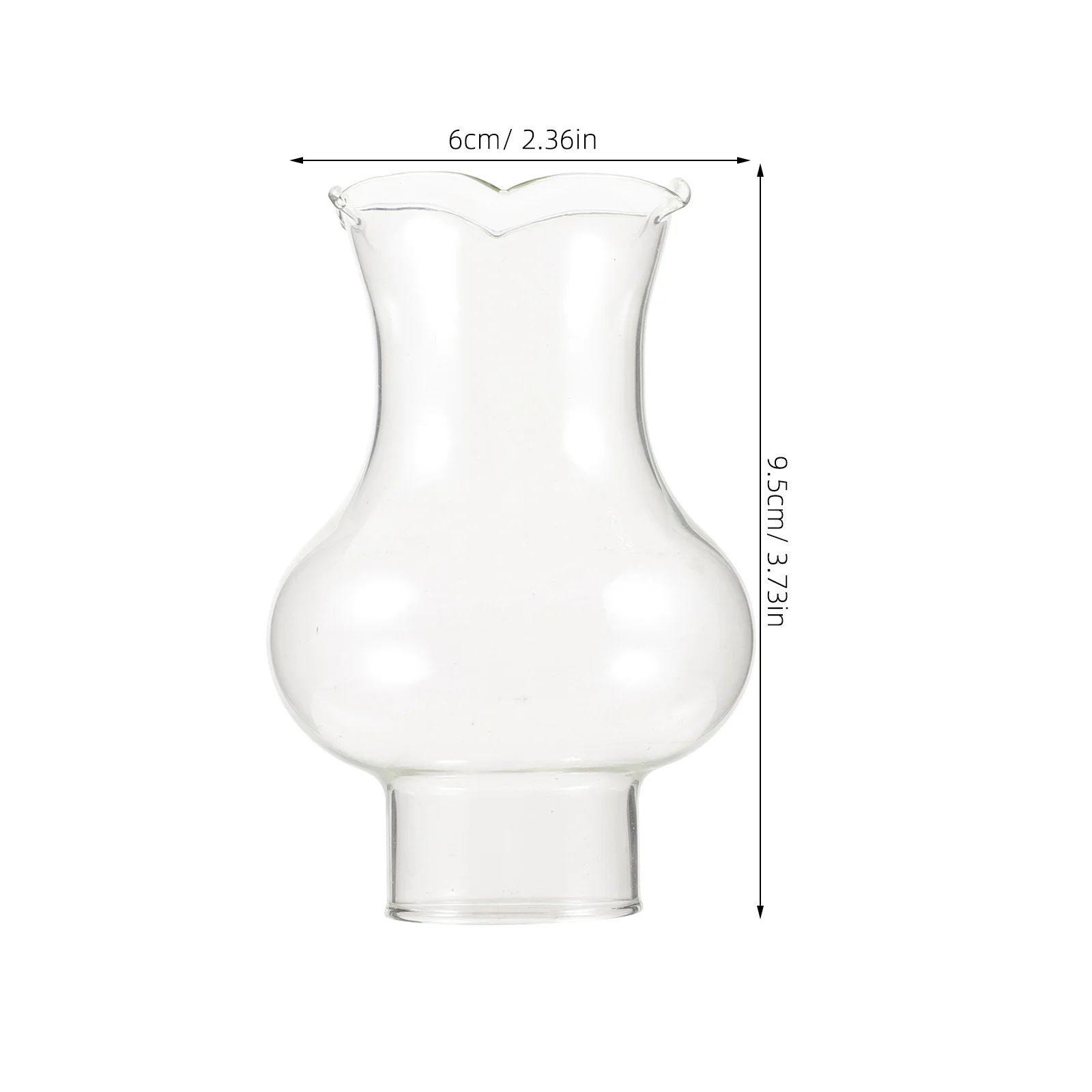28-hole Kerosene Lamp Glass Lampshade Diameter 3cm Old-fashioned Oil Lantern Light Cover Transparent Shades