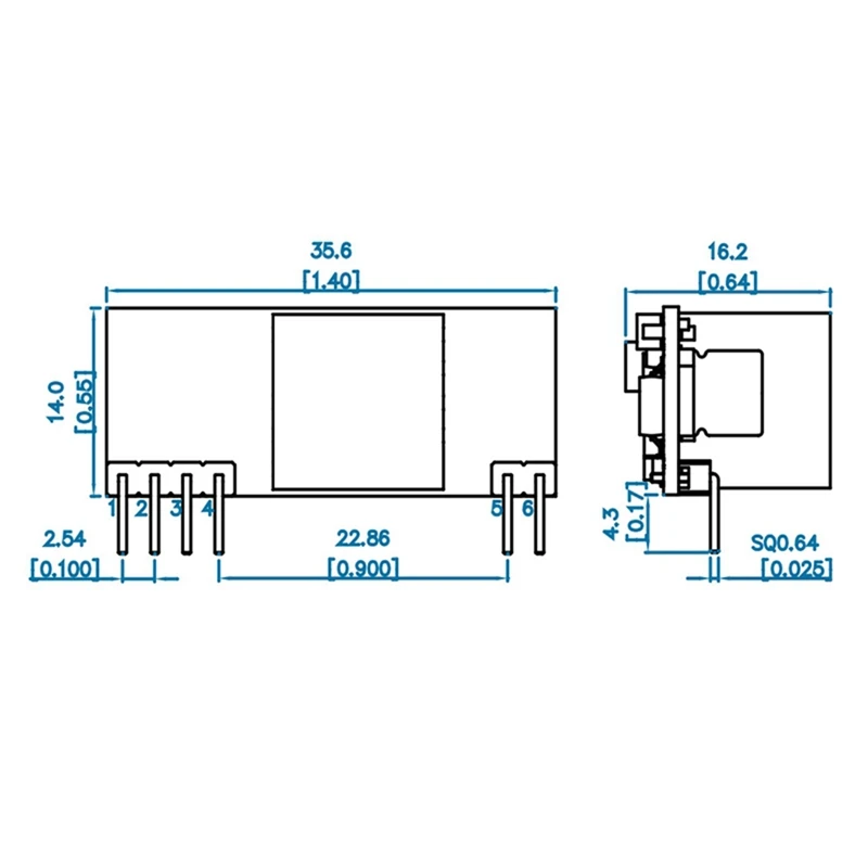 DP1435 12V Poe Module Solid Capacitor Embedded Pin Type Standard 48V Replacement Small Size Supports 100M Gigabit