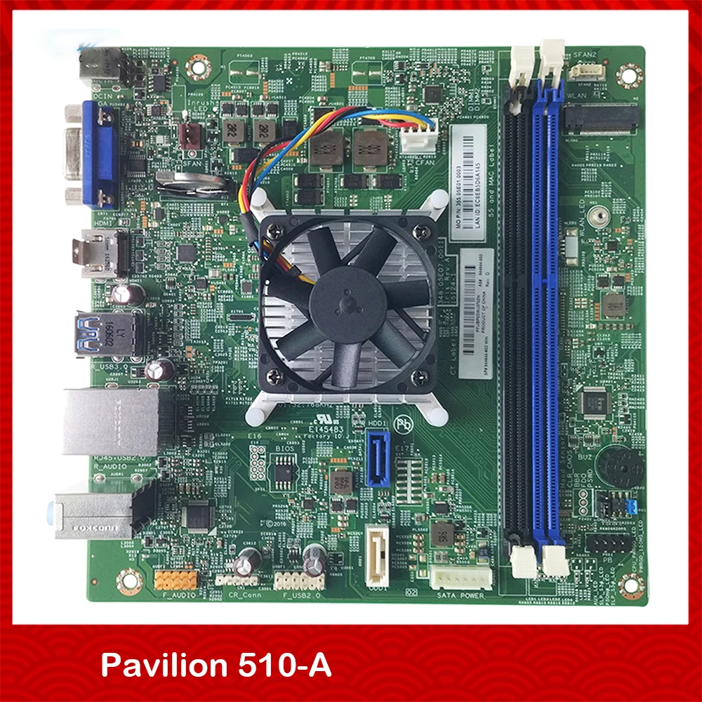 

Original For HP Pavilion 510-A 17x17 DC Power Supply Motherboard 844844-003 A8-7410 AMD Perfect Test Good Quality