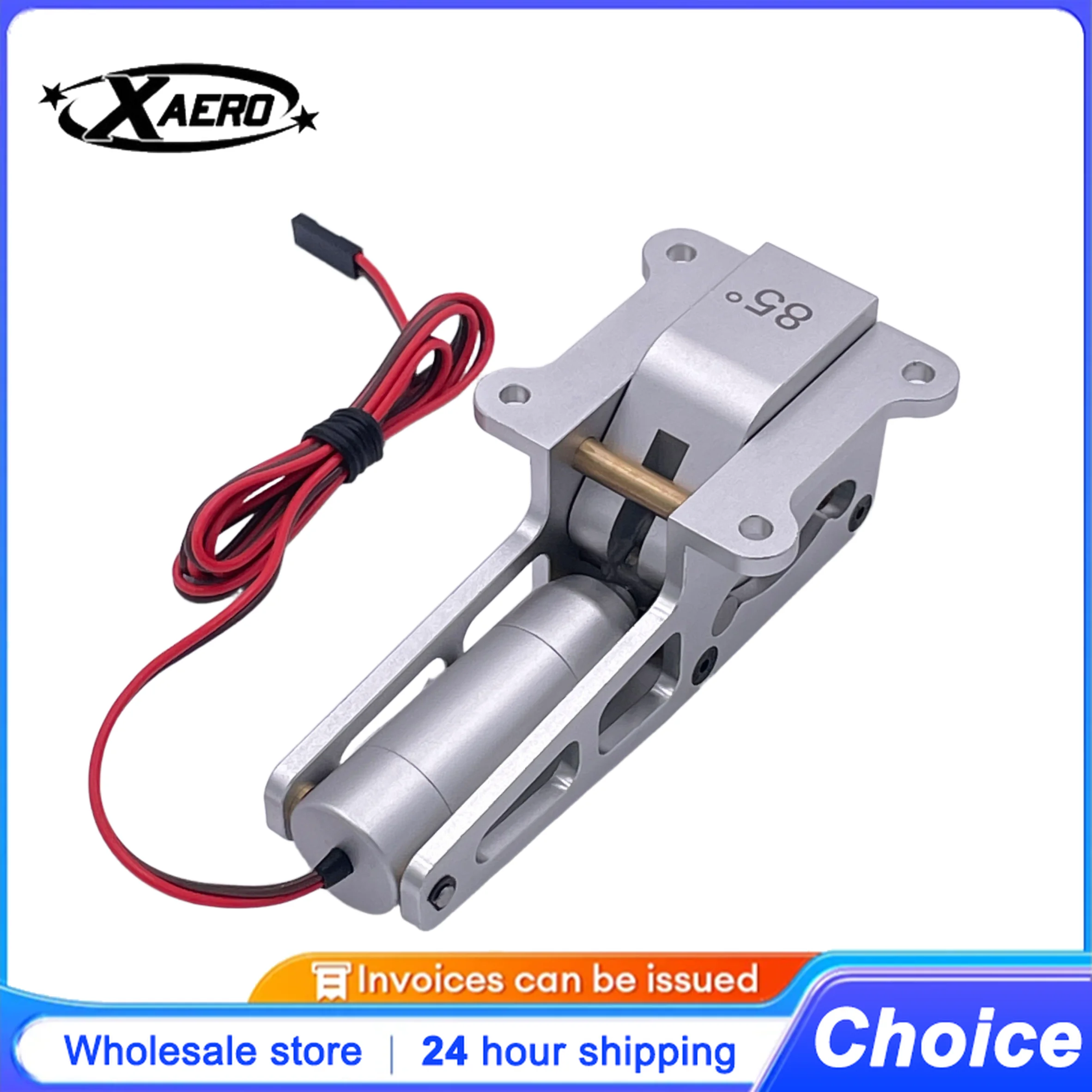 XAERO ER150 85° Retractable Landing Gear, Heavy-Duty Aluminum Undercarriage for RC Jet, 1/5-1/6 Scale Turbine Model