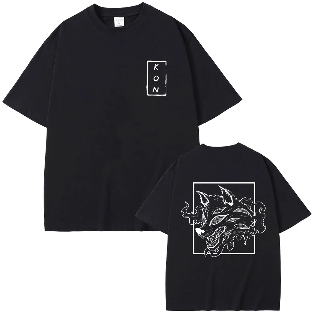 

Anime Chainsaw Man Hayakawa Aki Summon Fox Devil Kon T-shirt Men Women Casual Cotton T Shirt Men's Vintage Manga Style T Shirts