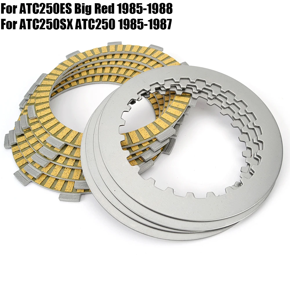 For Honda ATC250SX ATC250 ATC250ES Big Red ATC 250 250SX 250ES 1985 1986 1987 Friction Clutch Disc Plate Kit