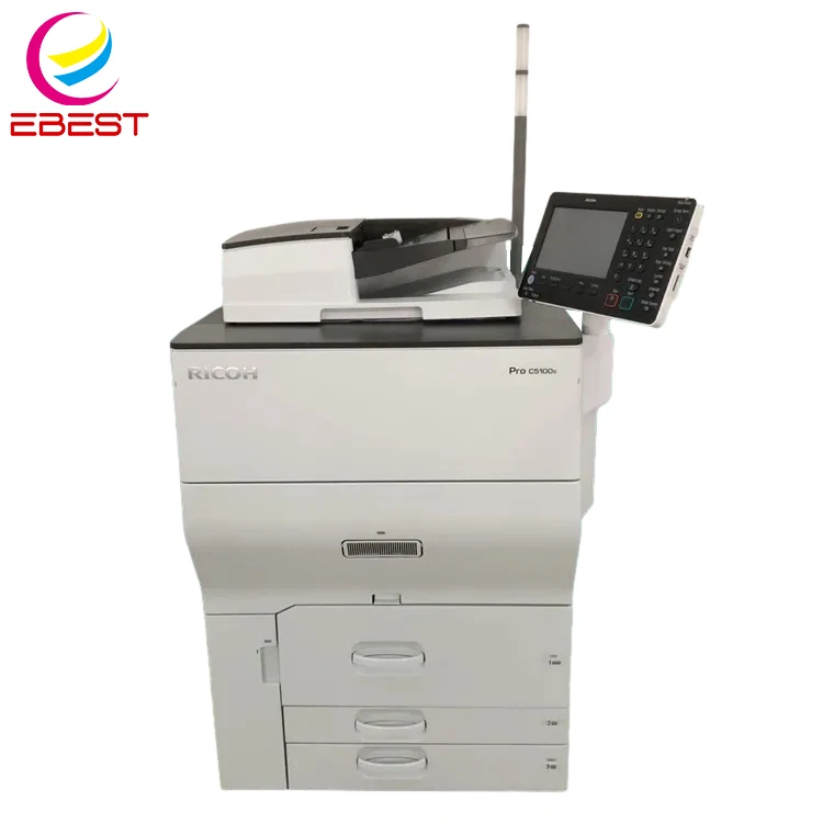 EBEST Gebruikt Copier Voor Ricoh PRO C5100 Drukmachine Tweedehands Fotokopieerapparaat Kleurenprinter Machine