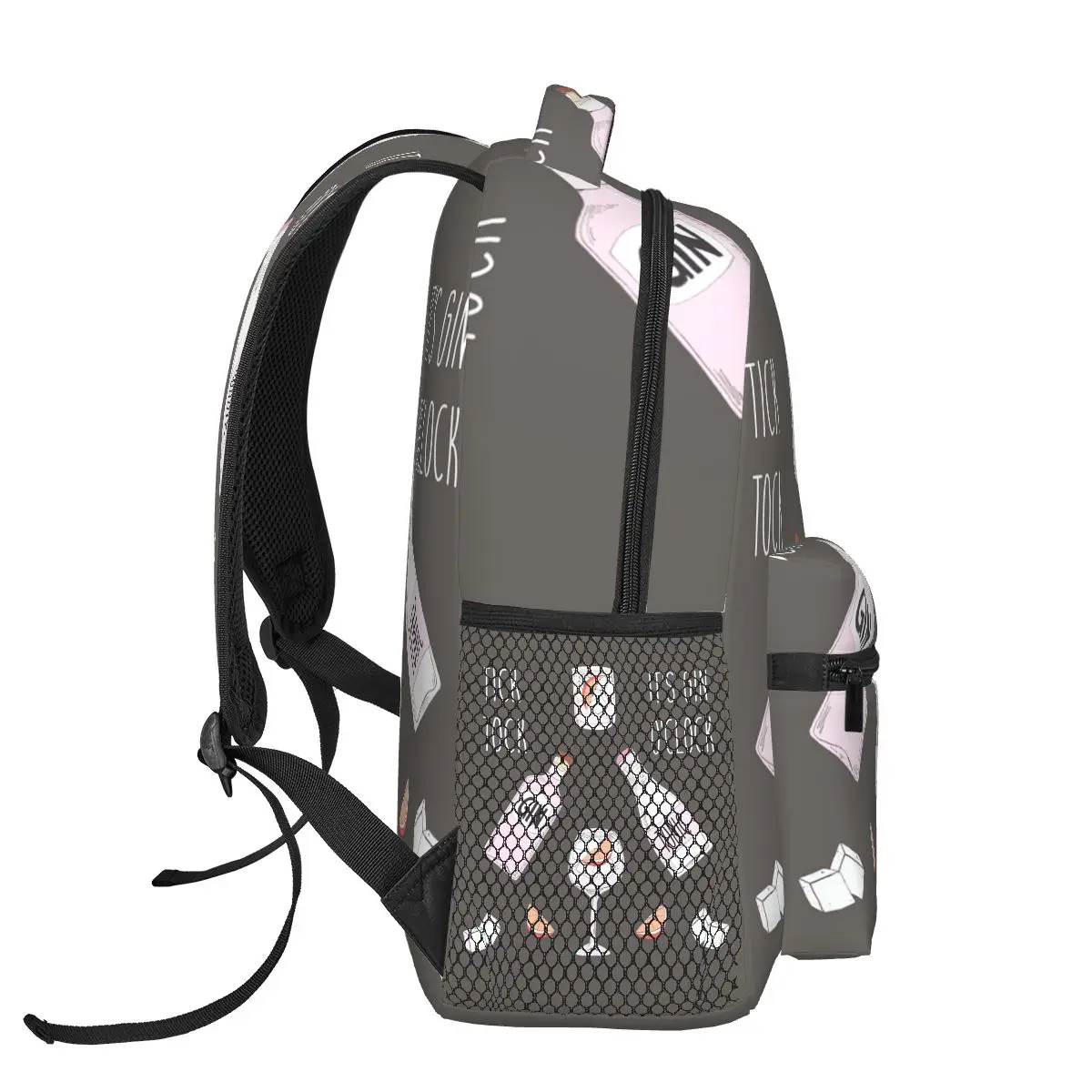 حقيبة ظهر للطلاب من Gin O'clock Gin Lover Gi حقيبة مدرسية للمشي لمسافات طويلة والسفر حقيبة نهارية للرجال والنساء حقيبة كتب عصرية حقائب كتف #3