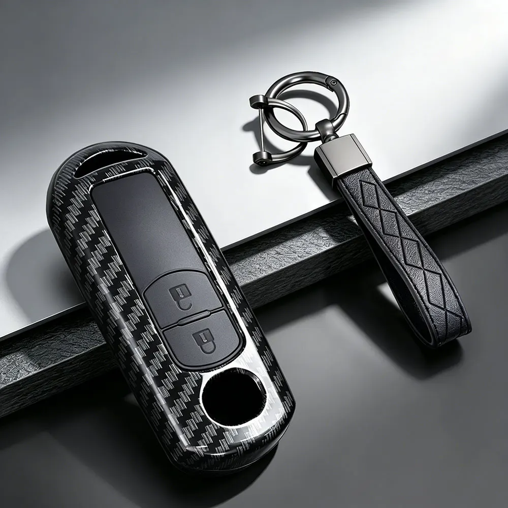 New ABS Car Key Case For Mazda 2 3 6 Demio Atenza Axela CX-5 CX5 CX-3 CX7 CX-9 3 4 CX30 2016 2017 2018 2019 Key Cover 3 4 Button