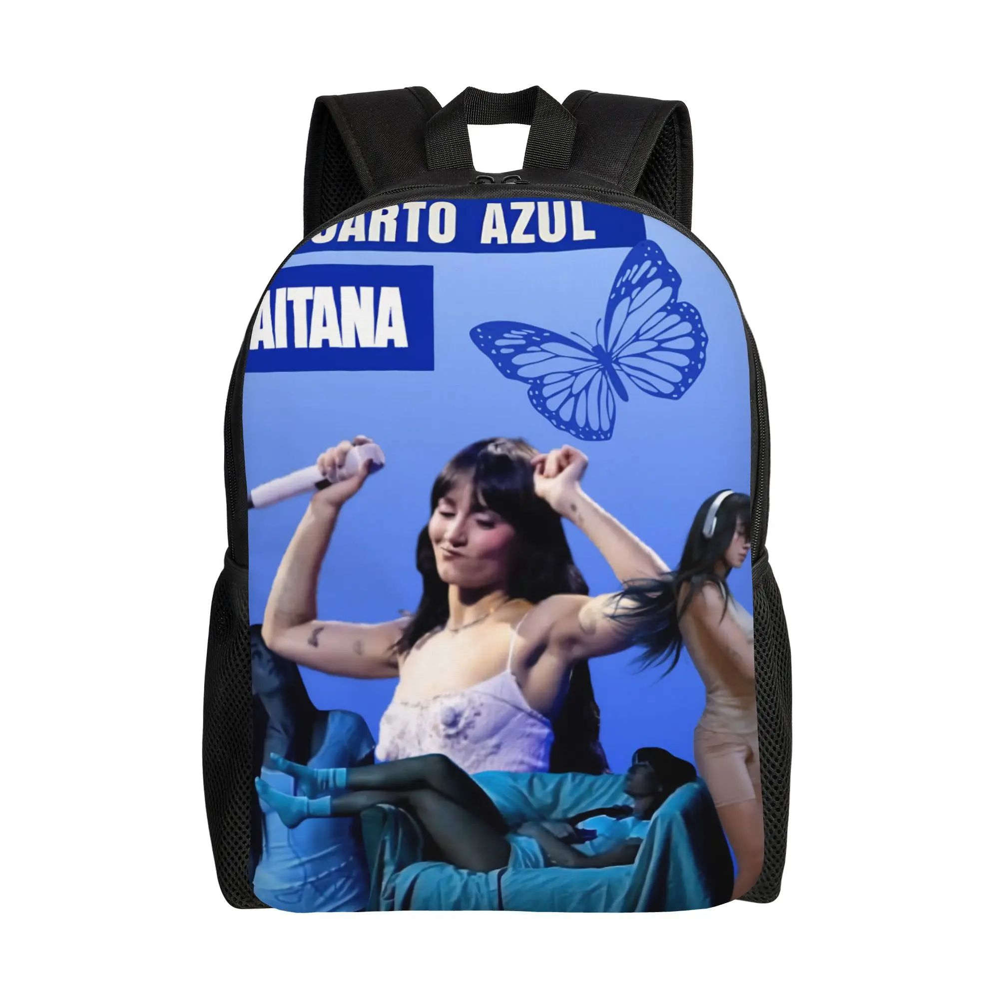 

Singer Aitana Cuarto Azul Tour Cool Backpack Durable Student Hiking Travel Daypack for Men Women Laptop Computer Canvas Bags