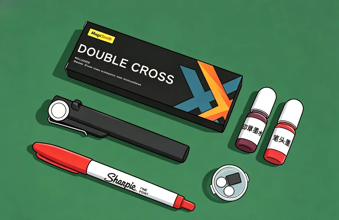 close-up-mark-southworth-ink-transfer-double-cross-40-x-heart-reveal-magic-tricks-street-magic-mentalism-illusion-gimmick-prop