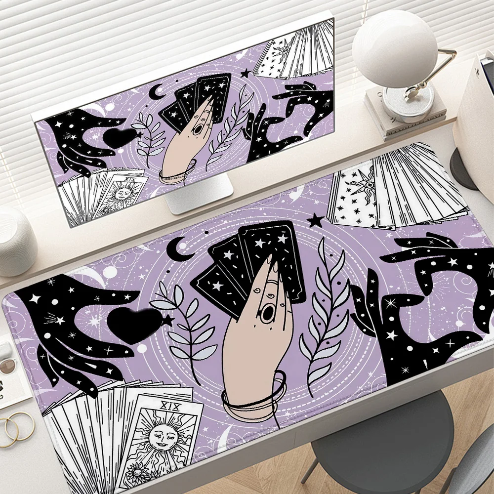 

HD XXL Mouse pad Magic Card Mousepad Tarot coloarful computer PC Large waterproof Printing Astrology Keyboard Office desk MAT