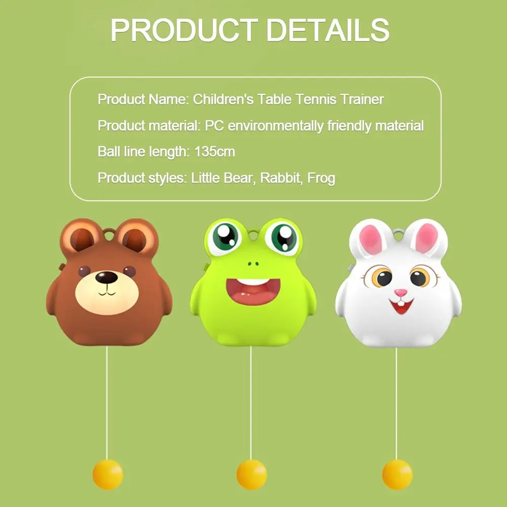 Interaktywny trener tenisa stołowego dla dzieci, wspierający koordynację ręka-oko i ćwiczenia wzroku, zabawka do tenisa stołowego.