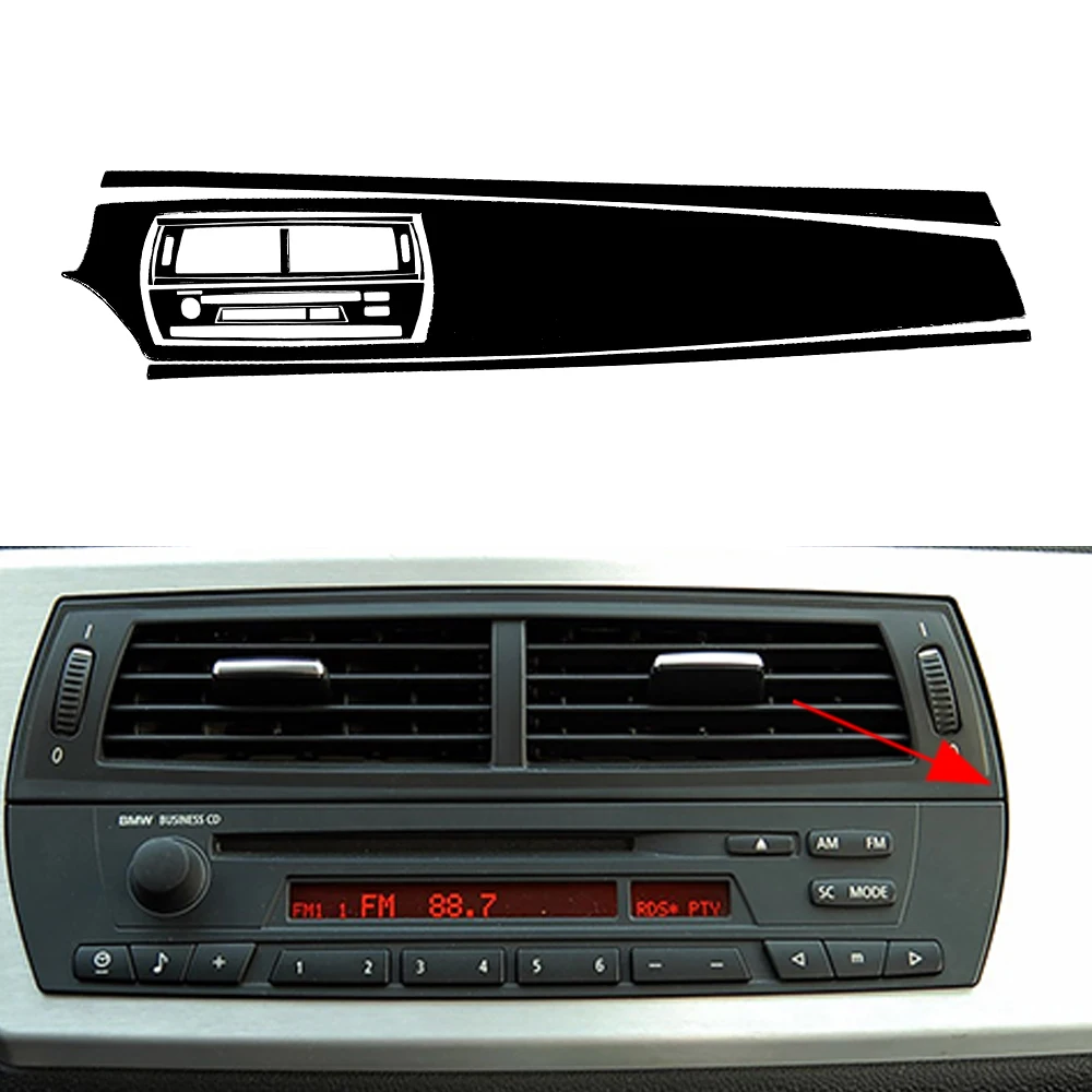 For BMW Z4 E85 E86 03-08 Piano Black Gear Shift Air Outlet Window Lift Dashboard Steering Wheel Pnael Suit Car Interior Sticker view 5