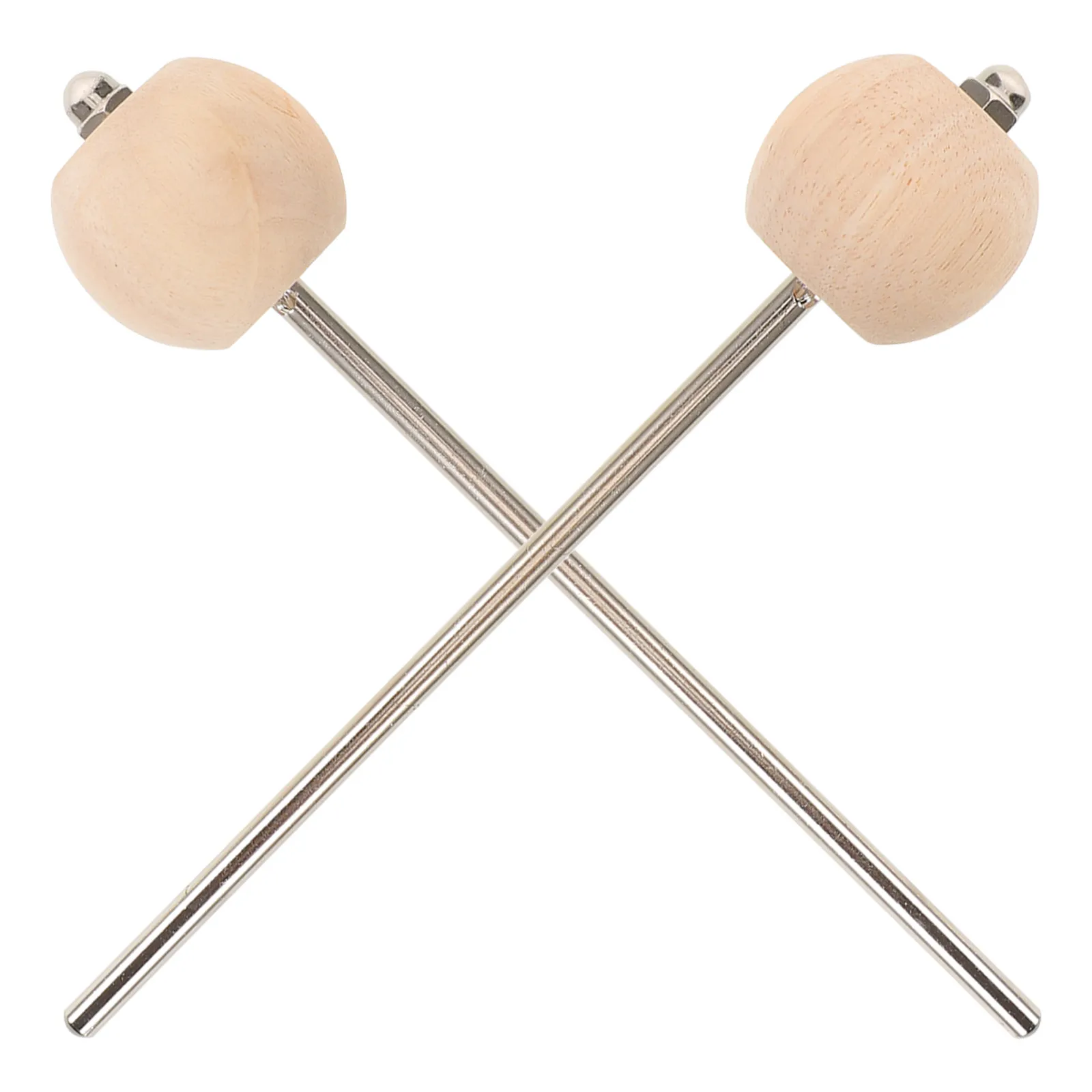 

Пара головок для педали бас-барабана из твердой древесины, винтажные, сменные, аксессуар для ударных инструментов, головка для педали